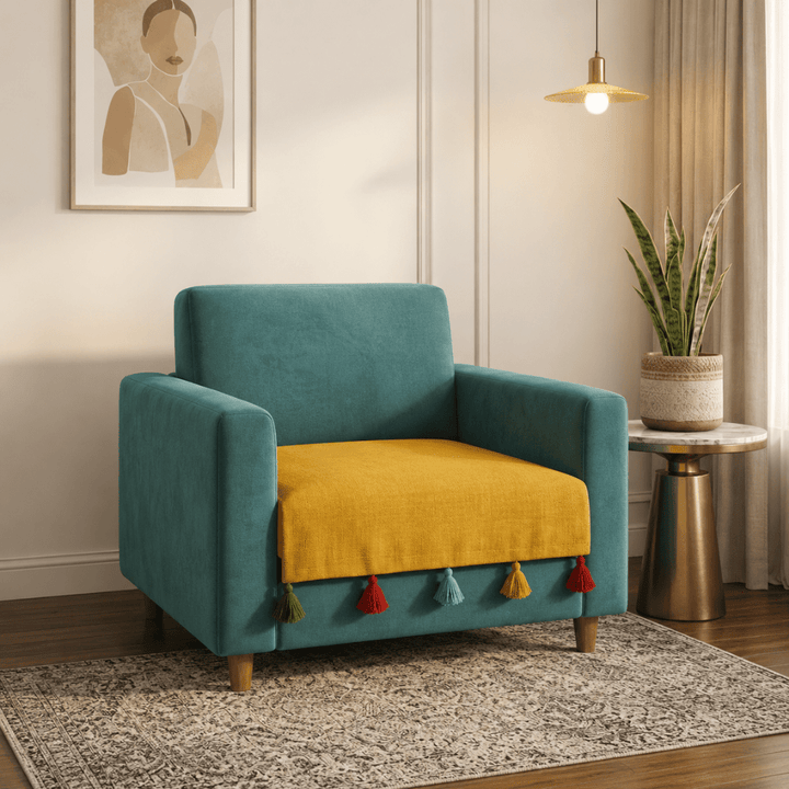 Jute Cotton Sofa Cover jute sofa cover Great Happy IN Sadhaa 1 Seater 