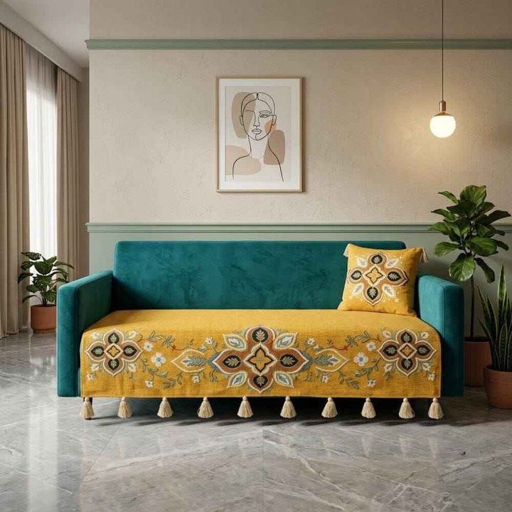 Saffron Teal 3 Seater