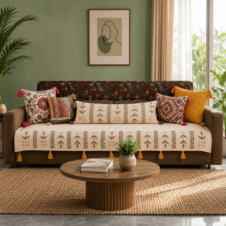 Sage Ivory 3 Seater