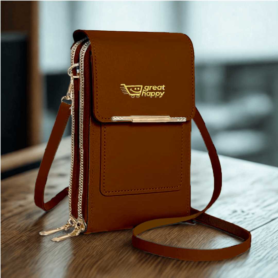 Premium Touch Screen Women's Bag ( Anti-theft RFID Protection ) Great Happy IN COFFEE 