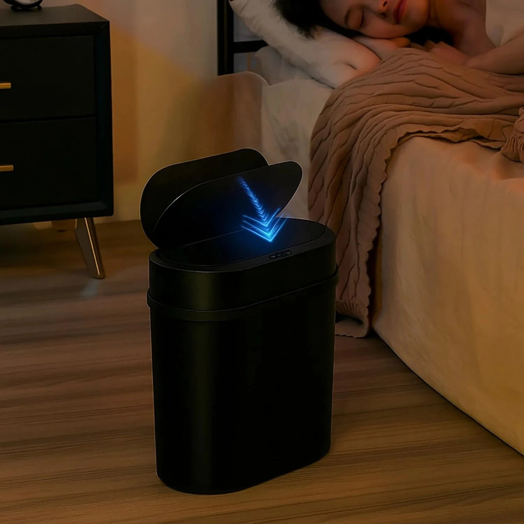 Automatic Sensor Waste Bin 12 L – Hands-Free Oval Design Great Happy IN 