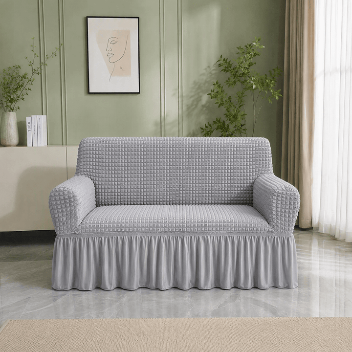 Bubble Frill Sofa Cover bubble frill sofa cover Great Happy IN Smoke Bubblefrill 2 Seater 