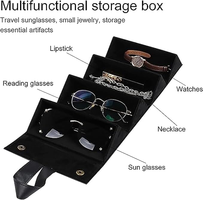 Luxury Faux Leather Eyewear Organizer Great Happy IN 