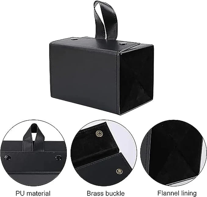 Luxury Faux Leather Eyewear Organizer Great Happy IN 