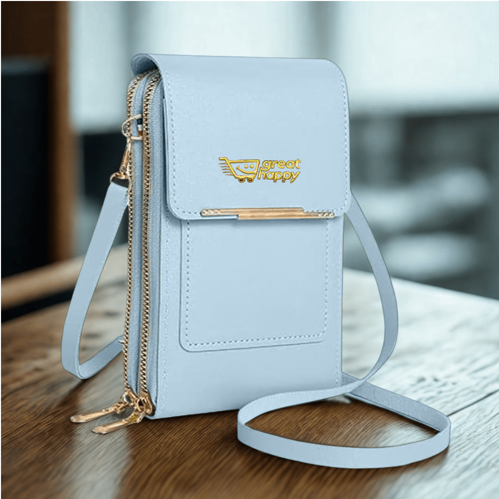 Premium Touch Screen Women's Bag ( Anti-theft RFID Protection ) Great Happy IN SKY BLUE 