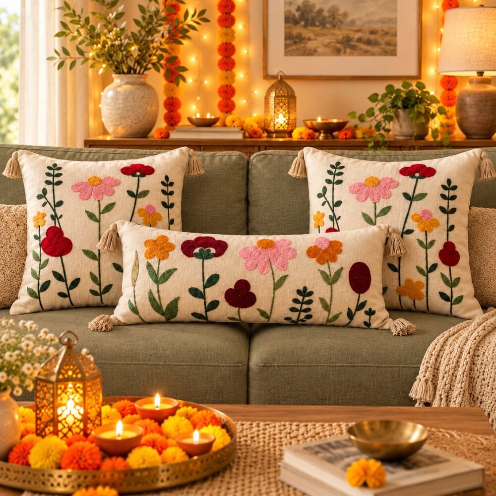 Festive Sofa Styling Gift Set gift Great Happy IN Rang Bahar 