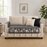 Jute Cotton Sofa Cover jute sofa cover Great Happy IN 