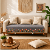 Jute Cotton Sofa Cover jute sofa cover Great Happy IN 