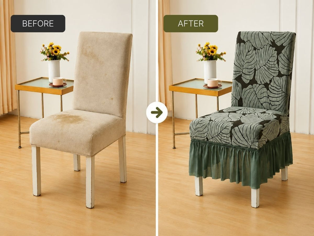 Worn dining chairs