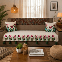 Jute Cotton Sofa Cover jute sofa cover Great Happy IN 