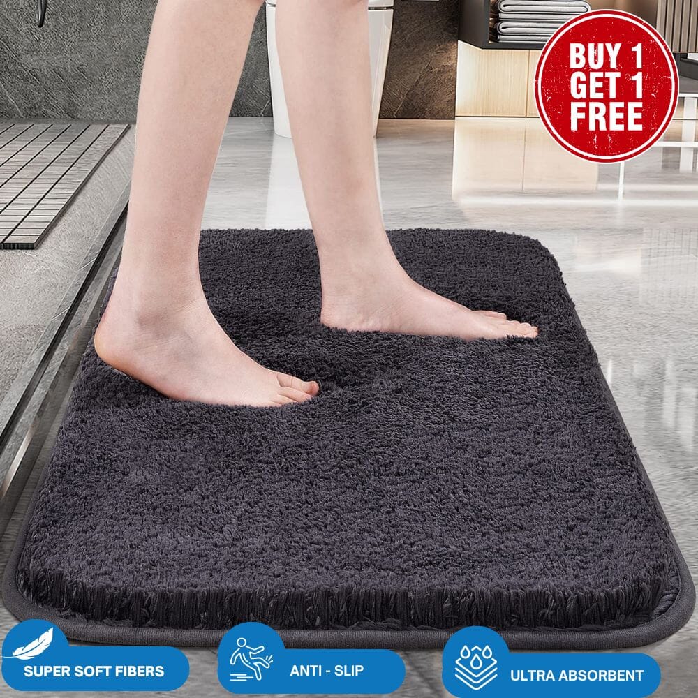 Multipurpose Super Absorbent - Anti Slip Premium Mat (BUY 1 GET 1 FREE) Great Happy IN 60 x 40 CM (Total 2pcs) - ₹849 