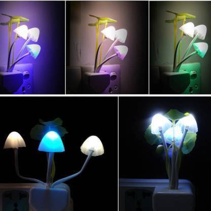 Night Light Mushroom LED Lamp Great Happy IN 