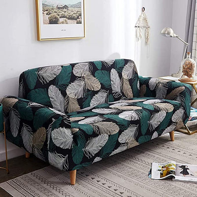 Premium Sofa Cover Great Happy IN Single Seater(90-145cm) - ₹1699 Green Fern 