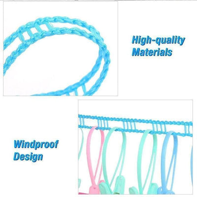 Windproof Non-Slip Clothes Line Great Happy IN 