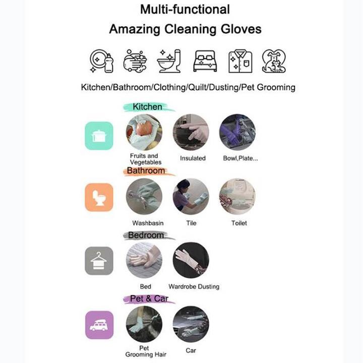 Winter Special Dishwashing Gloves - 1 Pair (BPA Free) - Reusable Great Happy IN 