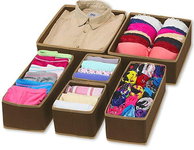 Foldable Magic Storage Box Great Happy IN Pack Of 6pcs ₹985 Brown 