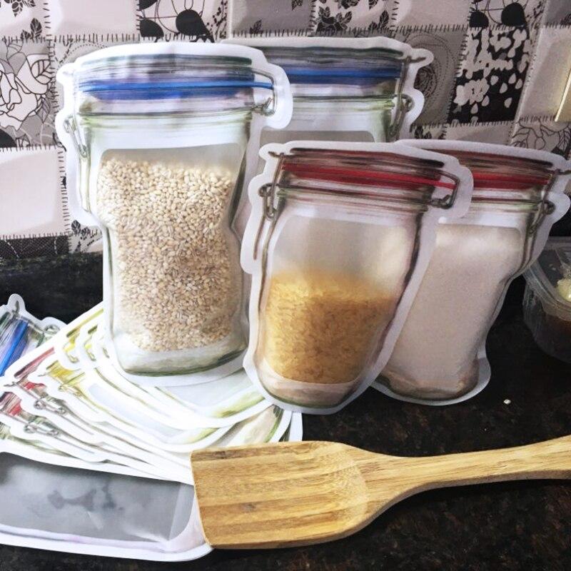 Jar Shape Storage Pouch - Reusable & Dishwasher Safe Great Happy IN 