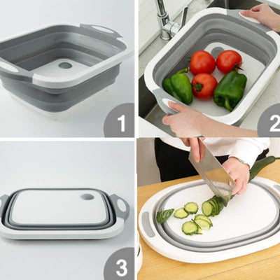 3 In 1 Multi-Functional Chopping Board With Dish Tub™ Great Happy IN 