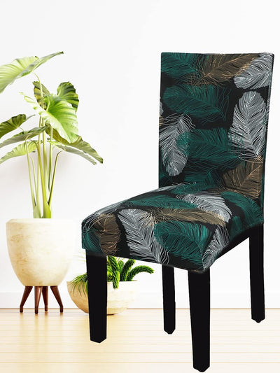 Green Fern Premium Chair Cover - Stretchable & Elastic Fitted Great Happy IN 2 PCS - ₹799 