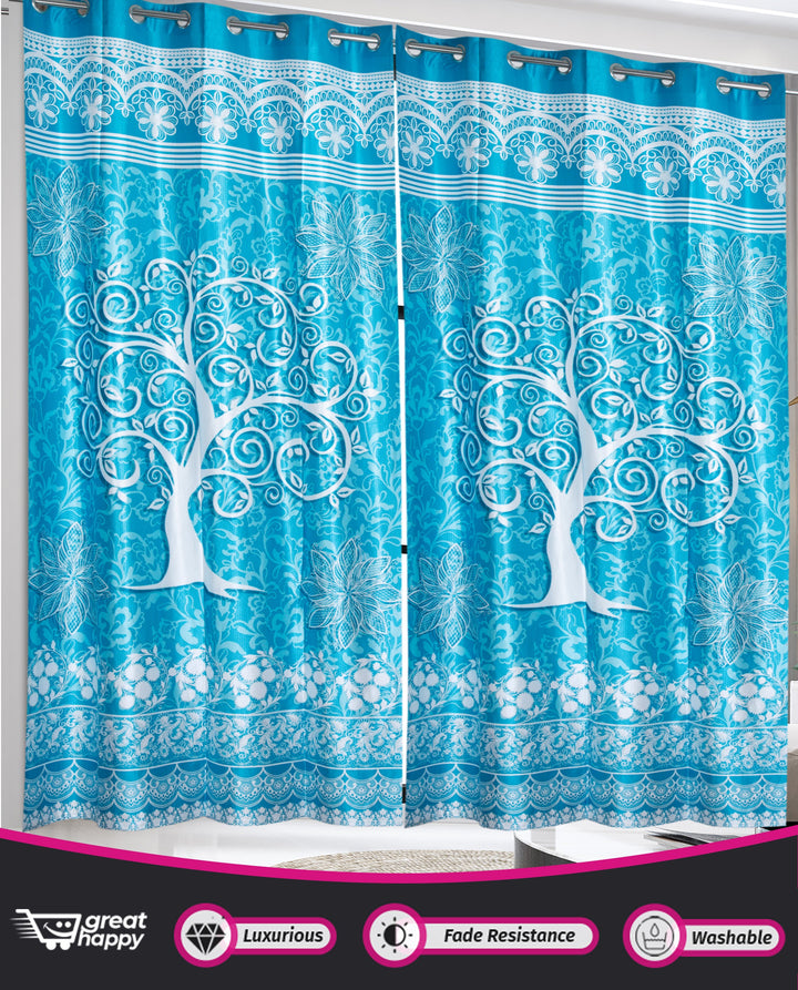 Digital Blackout Curtains - 2PCS Great Happy IN 