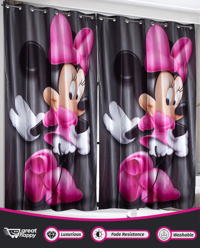 Digital Blackout Curtains - 2PCS Great Happy IN 