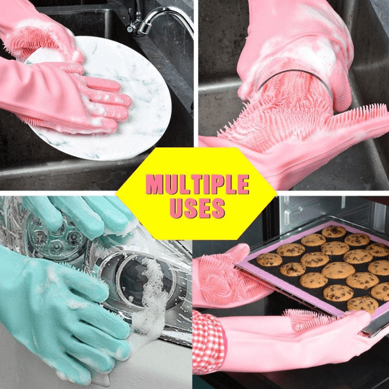 Winter Special Dishwashing Gloves - 1 Pair (BPA Free) - Reusable Great Happy IN 