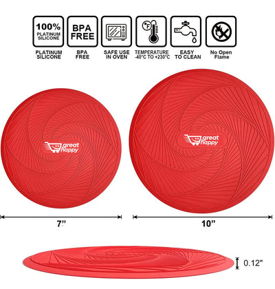 Silicone Microwave Multi-Mat Great Happy IN 