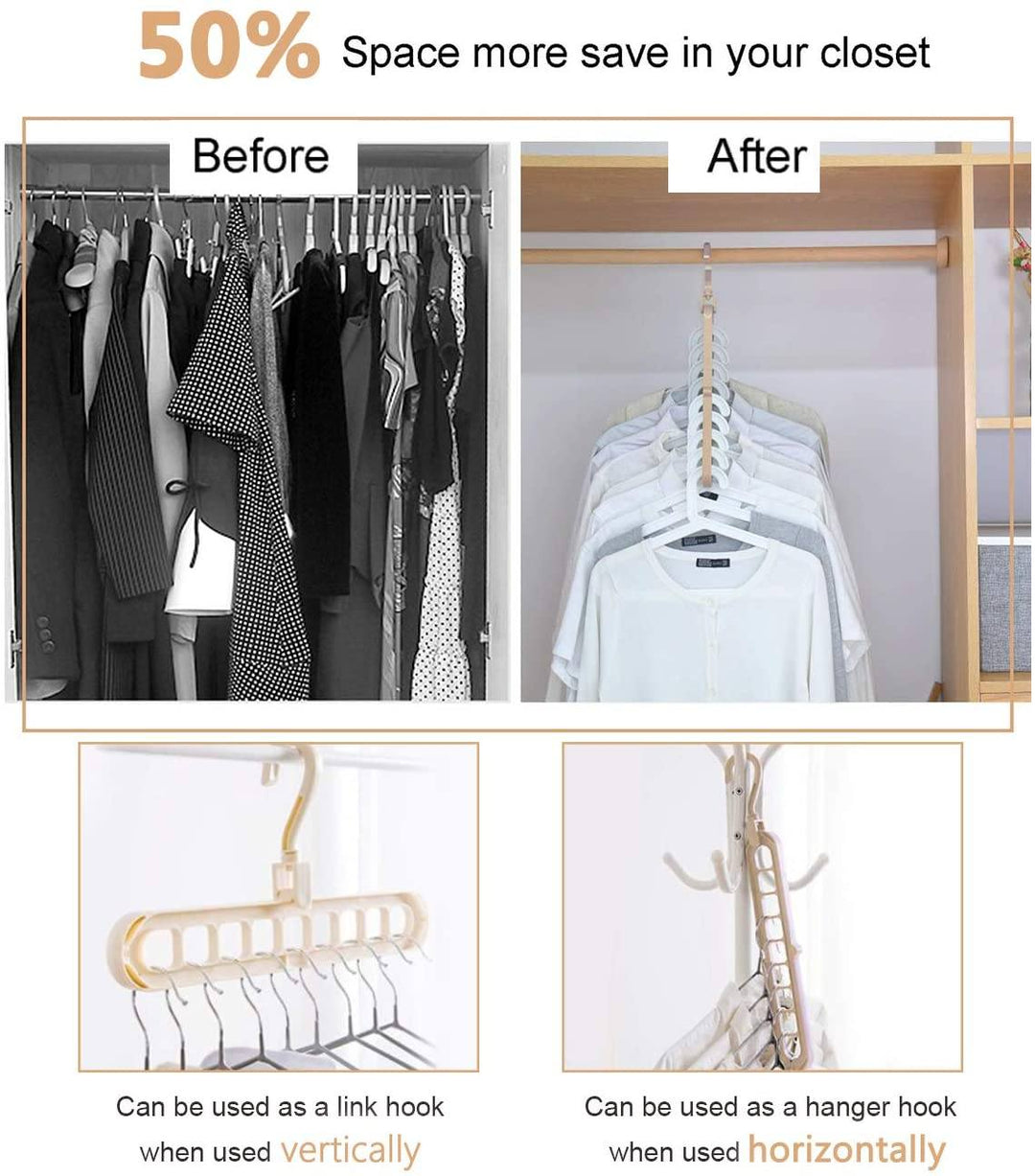 Magic Space Saver Hanger 5 pcs Great Happy IN