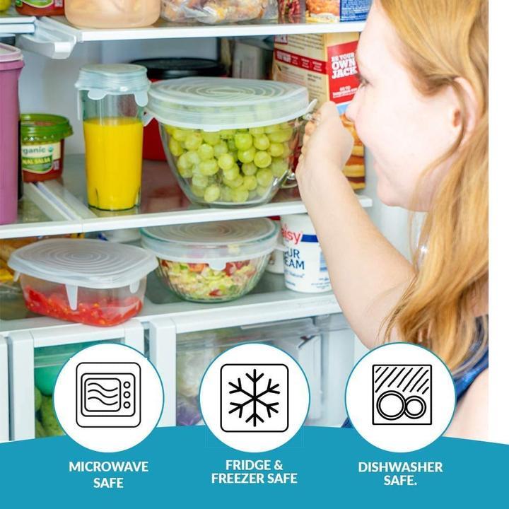 Multipurpose Silicone Lid - Reusable & Microwave Safe Great Happy IN 