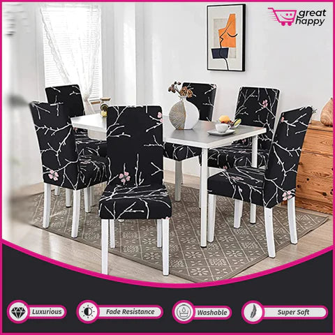Premium Chair Cover - Stretchable & Elastic Fitted Great Happy IN 