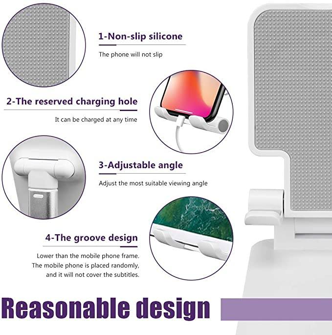MOBISTAND™ Portable and Height Adjustable Mobile & Tablet Stand Great Happy IN 