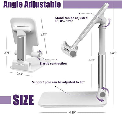 MOBISTAND™ Portable and Height Adjustable Mobile & Tablet Stand Great Happy IN 