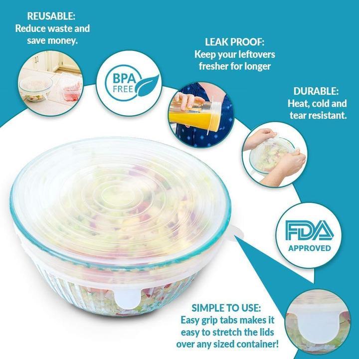 Multipurpose Silicone Lid - Reusable & Microwave Safe Great Happy IN 