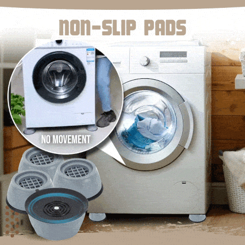 Anti Vibration & Non Slip Washing Machine Pad (Pack of 4) Great Happy IN 